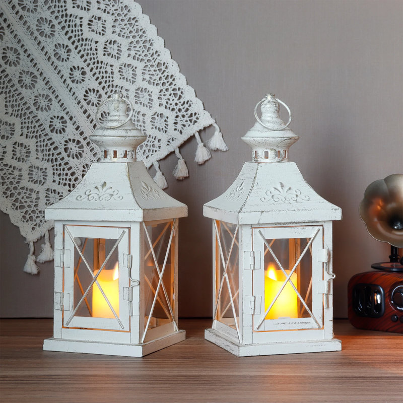 Set Of 2 Decorative Candle Lantern