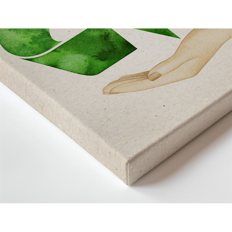 Toile sur fond texturé doux ressemblant à du papier recyclé, H 40 po x l 30 po