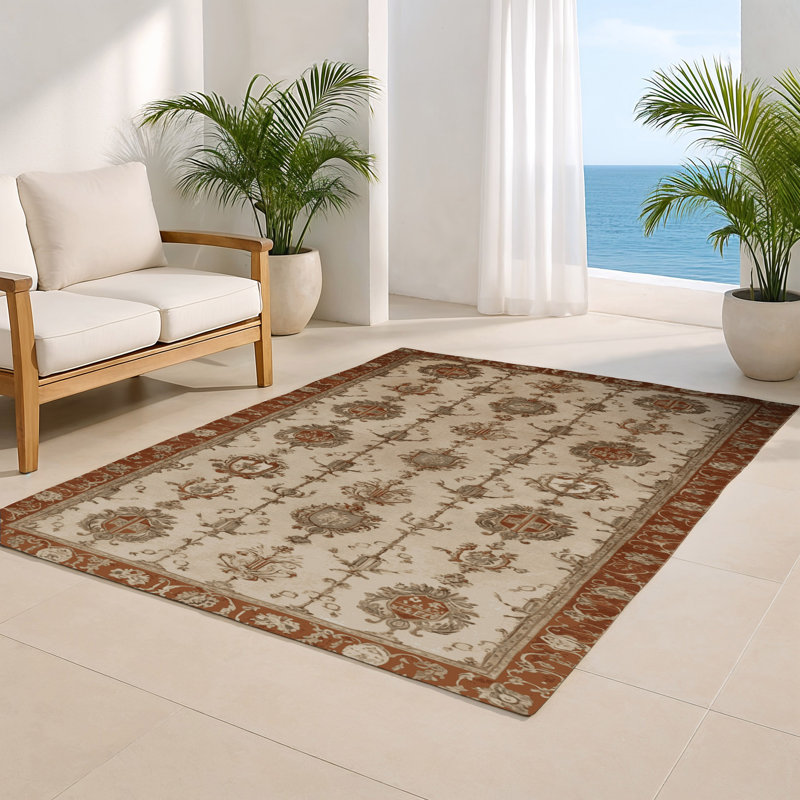 Tapis d'intérieur et d'extérieur brun français, Rectangulaire 2 pi x 3 pi