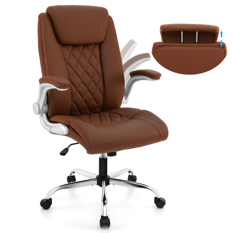 Chaise de bureau Zigmond, Brun
