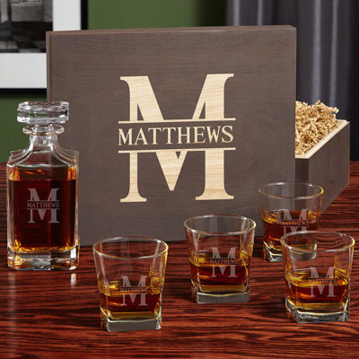 Ensemble de carafe à whisky 6 pièces Oakmont Carson