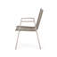 Chaise de salle à manger d'extérieur moderne en aluminium avec siège en corde (ensemble de 2)