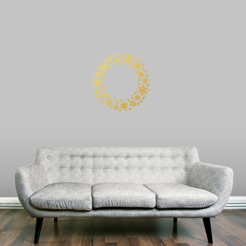 Non-Wall Damaging Wall Decal, Gold