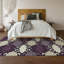 Tapis aubergine de qualité supérieure lavable à la machine Prisco-1286271675
