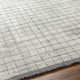 Jacey Geometric Handmade Tufted Light Gray Area Rug