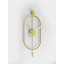 Horloge murale élégante en métal, finition dorée, 11,0 po x 31,5 po x 2,8 po | Fabrication 100% métal, poids léger de 5,5 lb | Décoration élégante pour le salon, le bureau ou la chambre à coucher, design intemporel-1975302303