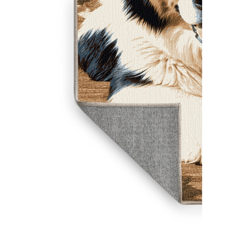  Tapis lavable Karelian Bear Dog Dogs, Rectangle de 5 pi x 8 pi