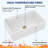 30" L x 20" W Rectangular White Single Bowl Ceramic Farmhouse/Apron Kitchen Sink Workstation with Accessories-119441083