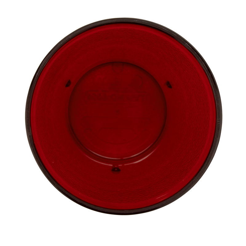 GET Gobelets de restaurant en plastique robustes, Rouge, 9,5 oz