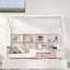 Lit en bois avec couchette et tablettes-816003739