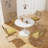 5 - Piece Pedestal Dining Table Set-90308388-90308386-90308385