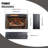 60 Inch Electric Fireplace Entertainment Center - With Door Sensor Jasmine White Color