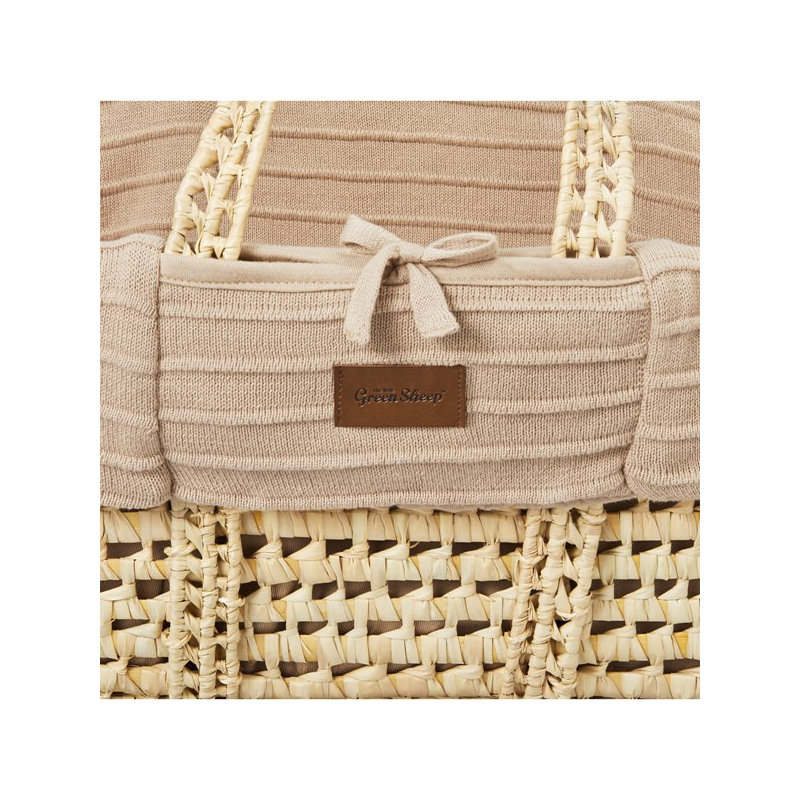 Moses Basket with Mattress, Tan