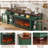 70" Fireplace TV Stand With 36”Silent Electric Fireplace, Farmhouse Entertainment Center For Tvs Up To 80", 2 Drawers TV Console With Glass Door Cabinet, Green Tvs Cabinet For Living Room-2041184693