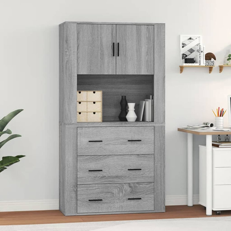 Vidaxl 80cm Sideboard, Light Gray