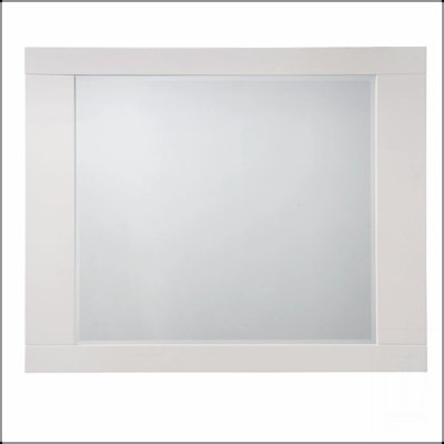 Miroir à finition brillante Naima II avec cadre durable et reflet transparent, parfait pour les chambres à coucher et les salles de bain