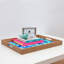 Plateau de table repose-pieds/café abstract