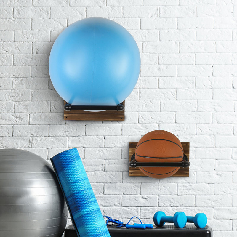 Frankie-Lea Wall Mounted Yoga Sports Rack