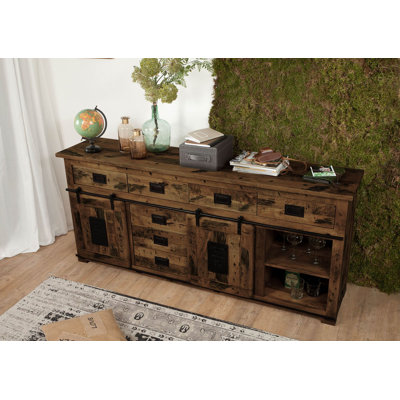 Railway 200cm Solid Wood Sideboard