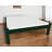 Dark Green Solid Wood Queen Bed Frame