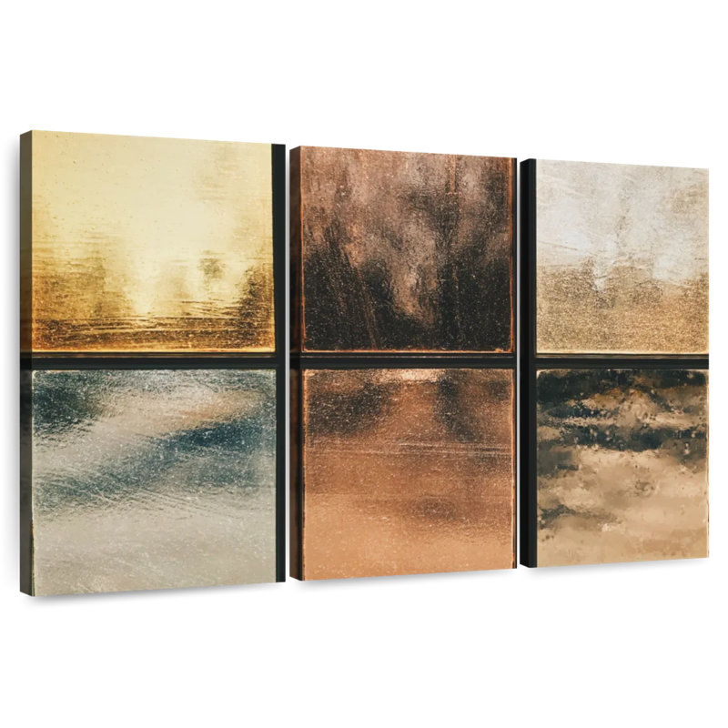 Avery Abstract Metallics, 48" H x 74" W