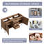 Base de meuble-lavabo double Nyrith