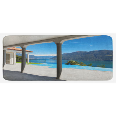 Modern & Contemporary Solid Color Polyester Kitchen Mat