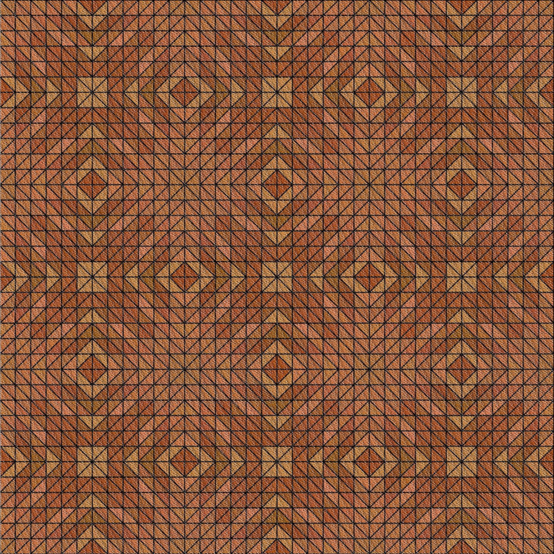 Tapis décoratif à motif géométrique Rolfe, Carré 7 pi