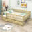 Wood Daybed with Two Drawers-133426894-133363242