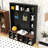 Hall Tree with 6 Hooks and Adjustable Shelves-637255367