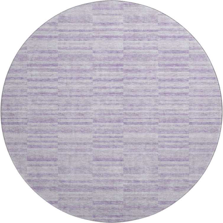 Premium Machine Washable Prisco Plum Rug
