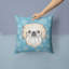  Coussin décoratif à motif de flocons de neige 14 po