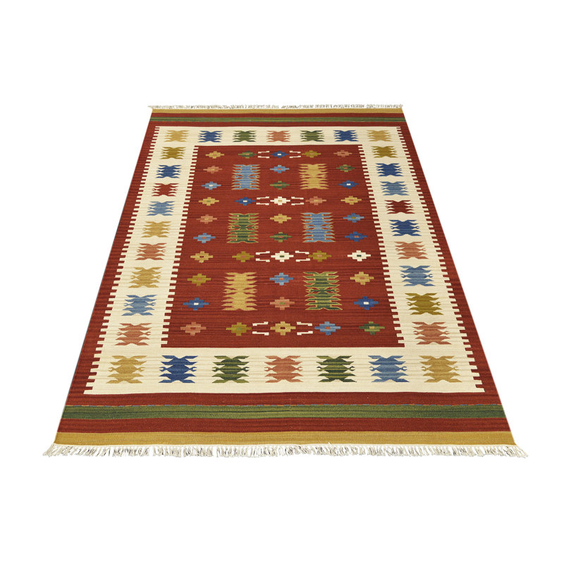 Southwestern Wool Hand Woven Area Rug, Rectangle 170 x 230cm