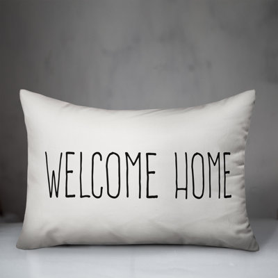 Textual Outdoor Throw Pillow