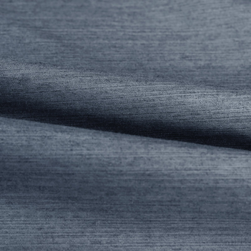 Brushed Cotton Feel 100% Blackout Grommet Curtain Pair(2 Panels), Dark Blue, 52" W x 96" L
