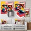 «Mexico Drums Music Instruments III - Fruits», art mural en métal-2127921445