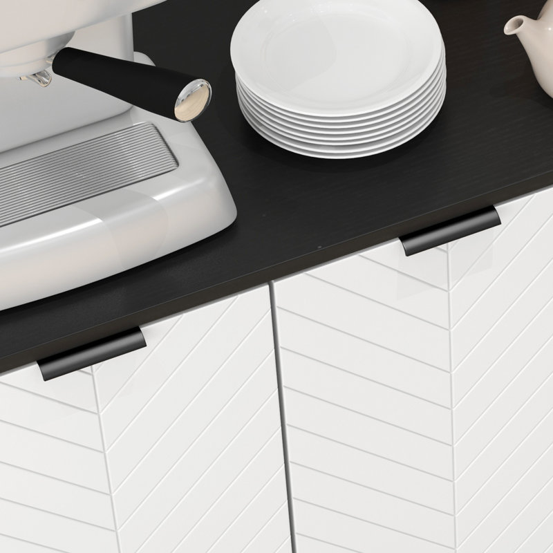 Buffet, armoire d'appoint avec tablettes réglables