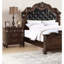 Table de chevet de chambre à coucher en noyer antique - 2 tiroirs et table traditionnelle au design unique: 2, placage de cerisier, utilisation