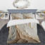 Ensemble de housse de couette blanc et doré Champagne Flow III - Champagne-101241130