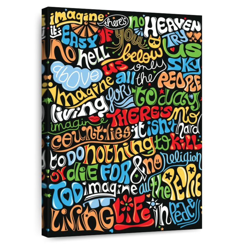 Tergel Imagine Quote, 12" H x 8" W