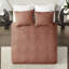 Courtepointe réversible 3 pièces Clay Red King / King
