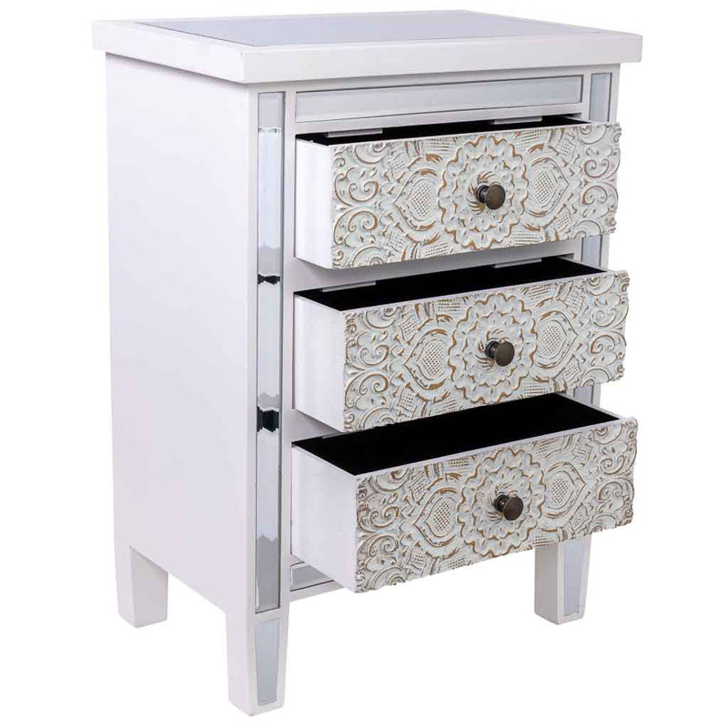 Hoschton 48cm W Manufactured Wood Bedside Table
