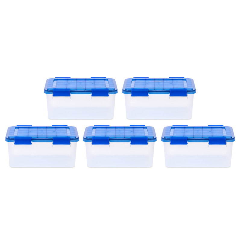 19 Qt [4.75 GAL] Element Resistant Ultimate Clear Letter/Legal File Box