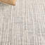 Tapis abstrait en laine / coton touffeté à la main Valeshia gris / gris clair / ivoire-929535188