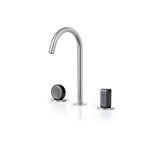 Acquaco Linki Io Deck Mount Three-Hole Widespread Bathroom Lavatory Faucet with 5-3/4'' Spout Reach