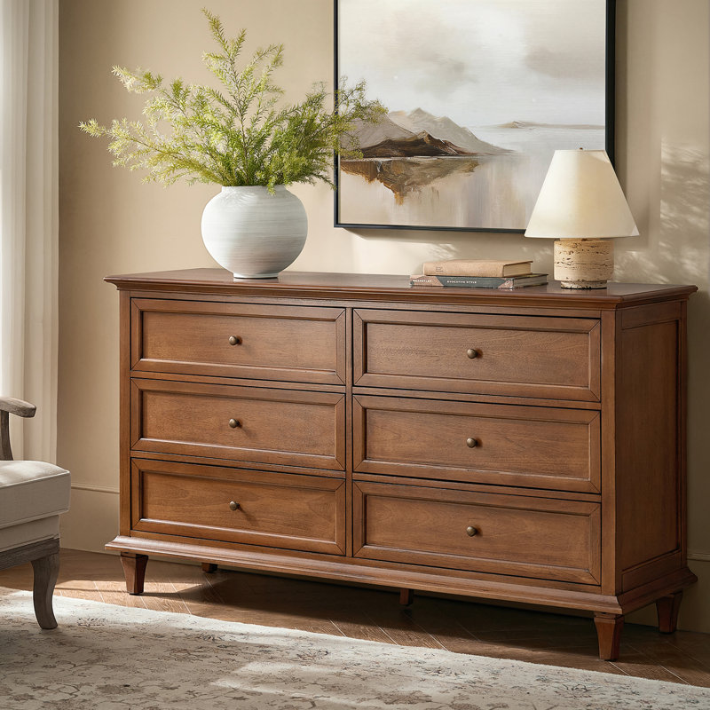 Commode 6 tiroirs Arthelia, Noyer