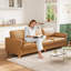 3 Seater Faux Leather Sofa-271688273