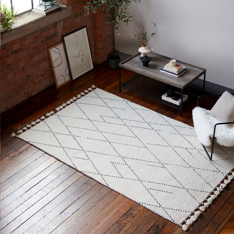 Crestfield Moroccan Hand Woven Area Rug, Rectangle 160 x 230cm