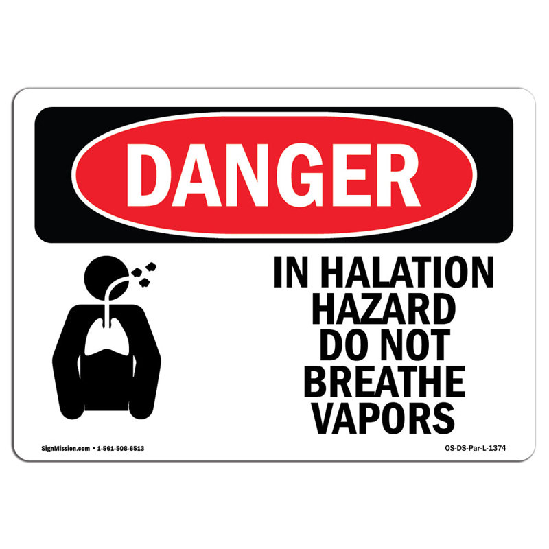 Signe de danger, H 18 po x l 24 po x P 0,1 po