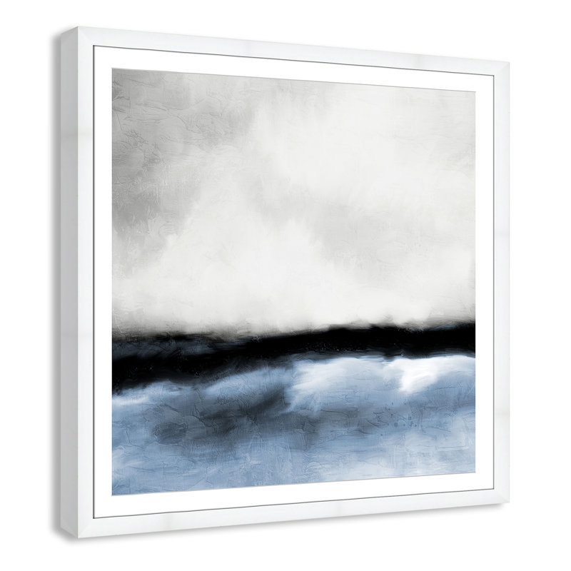 Across the Horizon - Version carrée, impression par Kimberly Allen, Cadre blanc, H 42,5 po x l 42,5 po